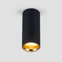 Накладной акцентный светодиодный светильник DLR030 12W 4200K черный матовый/золото Elektrostandard