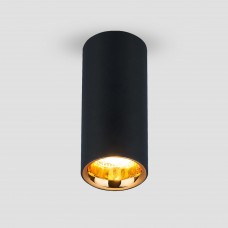 Накладной акцентный светодиодный светильник DLR030 12W 4200K черный матовый/золото Elektrostandard