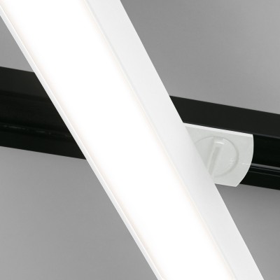 Трековый светодиодный светильник для однофазного шинопровода X-Line 20W 4200K белый матовый X-Line белый матовый 20W 4200K (LTB54) однофазный Elektrostandard