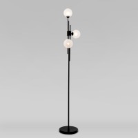 Напольный светильник со стеклянными плафонами 01383/3 черный Eurosvet
