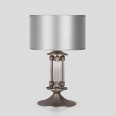 Настольная лампа с абажуром 01045/1 сатин-никель Eurosvet