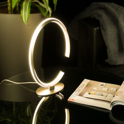 Настольный светодиодный светильник 80414/1 сатин-никель Eurosvet