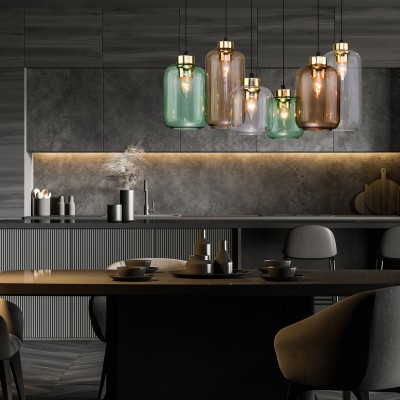 Подвесной светильник с плафонами 3328 Marco Green TK Lighting