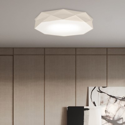 Потолочный светильник с тканевым абажуром 4225 Kantoor White TK Lighting