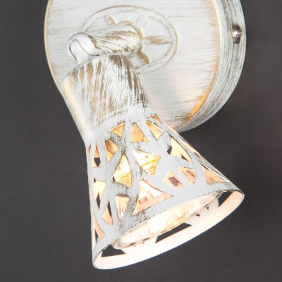 Настенный светильник 20027/1 белый с золотом Eurosvet