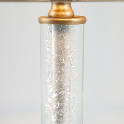 Настольная лампа с абажуром 01075/1 перламутровое золото Eurosvet