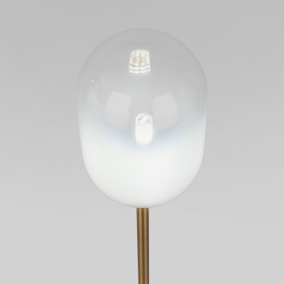 Настольный светильник со стеклянным плафоном 01161/1 латунь Eurosvet