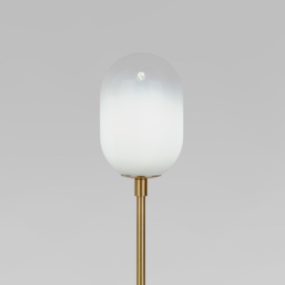 Настольный светильник со стеклянным плафоном 01161/1 латунь Eurosvet