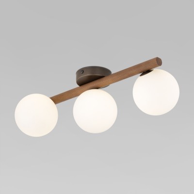 Потолочный светильник со стеклянными плафонами 10269 Estera Wood TK Lighting