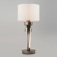 Настольная лампа с LED подсветкой 993 белый / никель Bogate's
