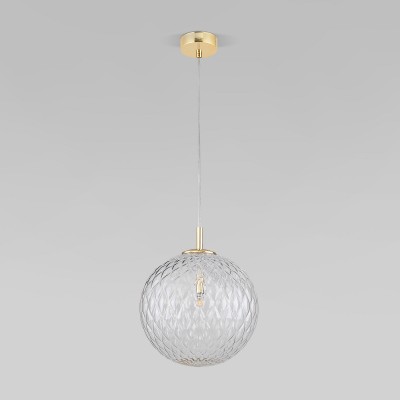 Подвесной светильник со стеклянным плафоном 4610 Cadix Gold TK Lighting