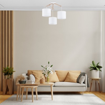 Потолочный светильник с тканевыми абажурами 6553 Albero White TK Lighting