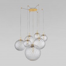 Подвесной светильник со стеклянными плафонами 4608 Cadix Gold TK Lighting