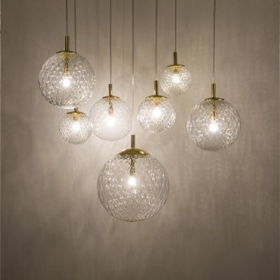 Подвесной светильник со стеклянными плафонами 4608 Cadix Gold TK Lighting