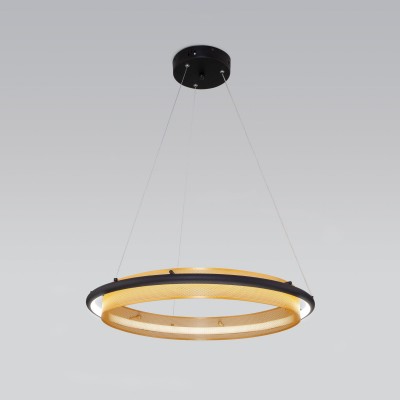 Умный подвесной светильник 90241/1 черный / золото Eurosvet