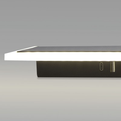 Настенный светодиодный светильник с USB и Type-C 20127/1 LED черный Eurosvet