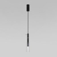 Подвесной светильник LED со стеклянным плафоном 50254/1 LED черный Eurosvet