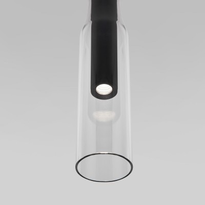Подвесной светильник LED со стеклянным плафоном 50254/1 LED черный Eurosvet