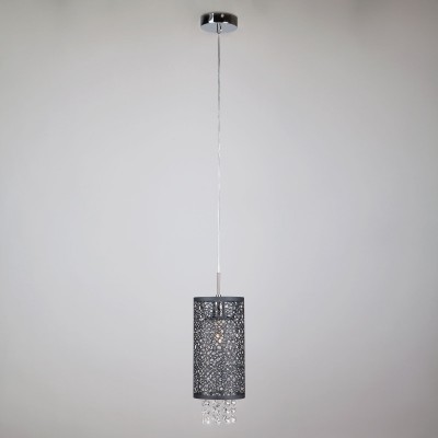 Подвесной светильник с хрусталем 1180/1 хром Eurosvet