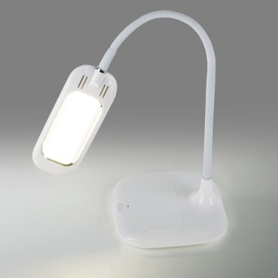 Светодиодная настольная лампа с беспроводной зарядкой 80419/1 белый Eurosvet