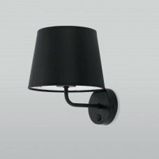 Настенный светильник с тканевым абажуром 1884 Maja Black TK Lighting