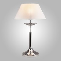 Настольная лампа с абажуром 01010/1 хром Eurosvet