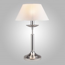 Настольная лампа с абажуром 01010/1 хром Eurosvet
