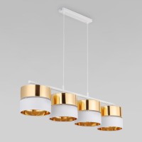 Подвесной светильник с тканевыми абажурами 4775 Hilton Gold TK Lighting