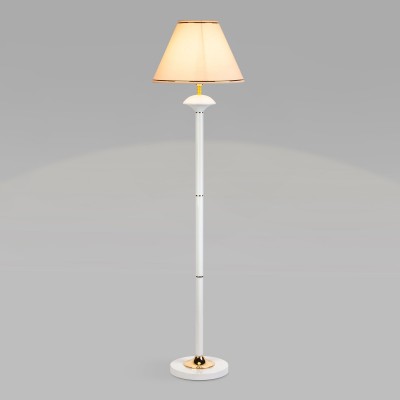 Напольный светильник с абажуром 01086/1 белый Eurosvet