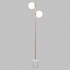 Напольный светильник со стеклянным плафоном 01158/2 латунь Eurosvet