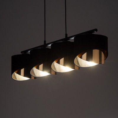 Подвесной светильник с тканевыми абажурами 4825 Grant Black TK Lighting