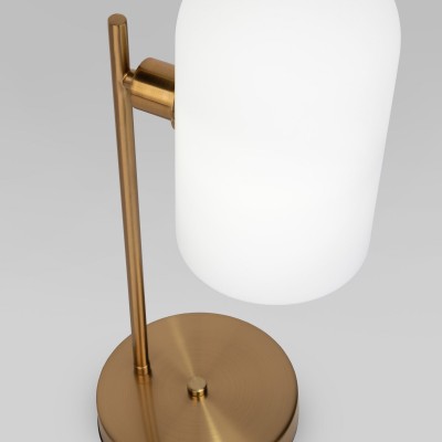 Настольный светильник со стеклянным плафоном 01164/1 латунь Eurosvet
