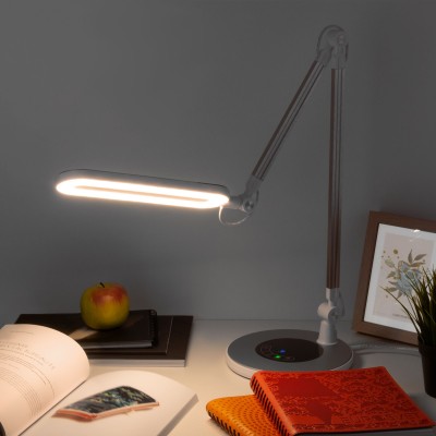 Светодиодная настольная лампа 80420/1 серебристый Eurosvet