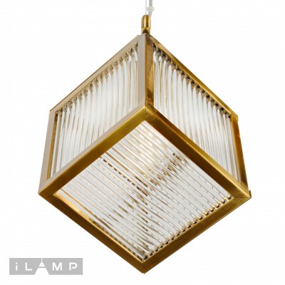 Подвесной светильник iLamp Square 8970-1B GLD