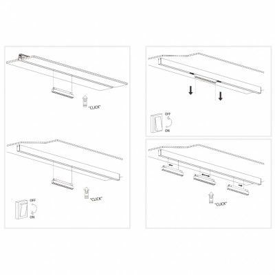 Магнитный трековый светильник iLEDEX TECHNICAL VISION 4822-002-L350-18W-38DG-4000K-WH