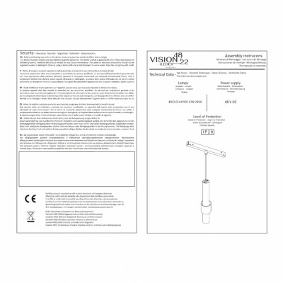 Магнитный трековый светильник iLEDEX TECHNICAL VISION 4822-014-H320-12W-24DG-4000K-WH