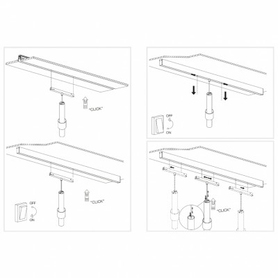 Магнитный трековый светильник iLEDEX TECHNICAL VISION 4822-014-H320-12W-24DG-4000K-WH