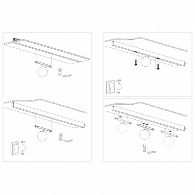 Магнитный трековый светильник iLEDEX TECHNICAL VISION 4822-016-D120-6W-340DG-4000K-BK