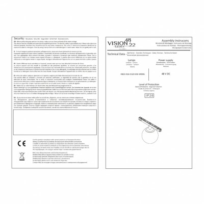 Магнитный трековый светильник iLEDEX TECHNICAL VISION 4822-016-D120-6W-340DG-4000K-BK