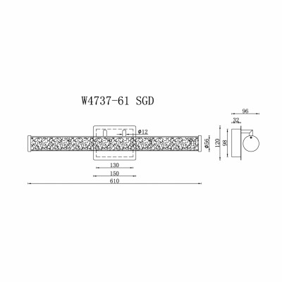 Светильник настенный iLedex Look W4737-61 SGD