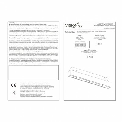 Магнитный трековый светильник iLEDEX TECHNICAL VISION 4822-002-L350-18W-38DG-3000K-BK