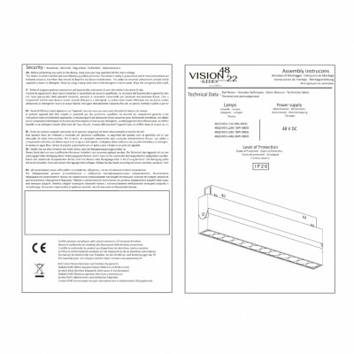 Поворотный магнитный трековый светильник iLEDEX TECHNICAL VISION 4822-003-L236-12W-38DG-4000K-WH