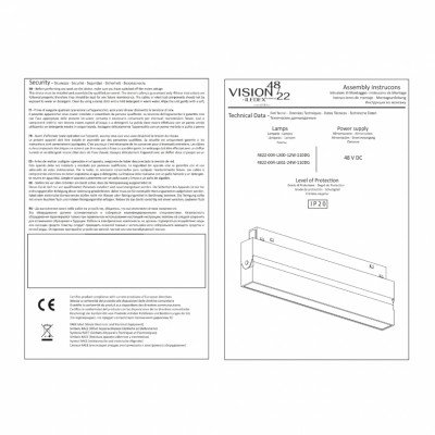 Поворотный магнитный трековый светильник iLEDEX TECHNICAL VISION 4822-004-L602-24W-110DG-3000K-WH