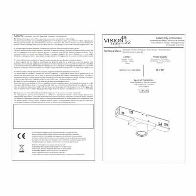 Акцентный магнитный трековый светильник iLEDEX TECHNICAL VISION 4822-017-D23-2W-24DG-4000K-WH