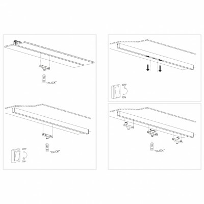 Акцентный магнитный трековый светильник iLEDEX TECHNICAL VISION 4822-017-D23-2W-24DG-4000K-WH