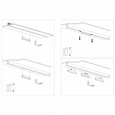 Магнитный трековый светильник iLEDEX TECHNICAL VISION 4822-001-L600-24W-110DG-3000K-WH