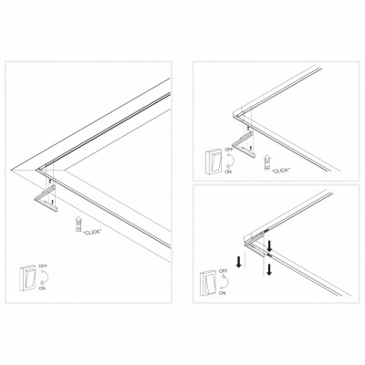 Угловой магнитный трековый светильник iLEDEX TECHNICAL VISION SMART 4822-013-L320-16W-110DG-WH