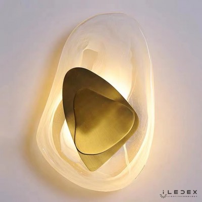 Настенный светильник iLedex SILK F096-9W-3000K BRASS&WHITE