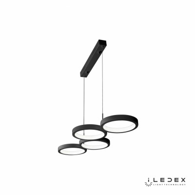 Подвесная люстра iLedex Ring Star 9004-4-D BK