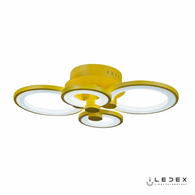 Потолочная люстра iLedex Ring A001/4 YELLOW